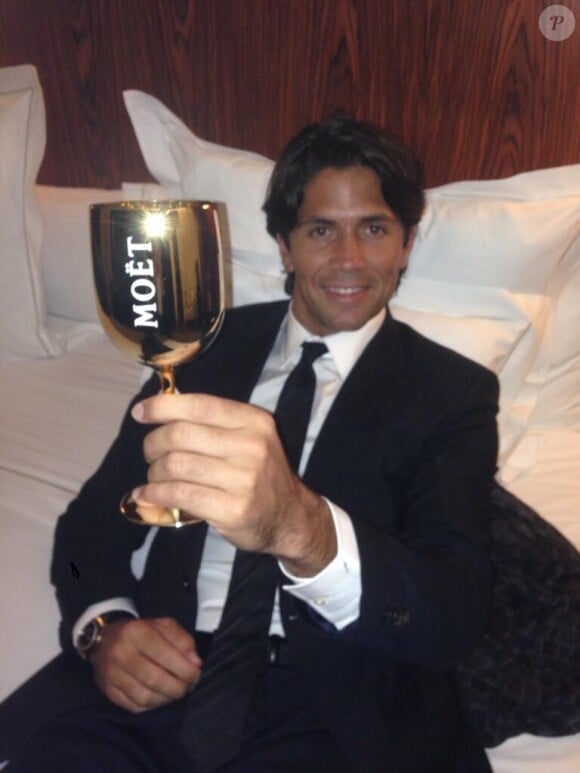 Fernando Verdasco à la soirée Moët & Chandon le 28 novembre 2013.