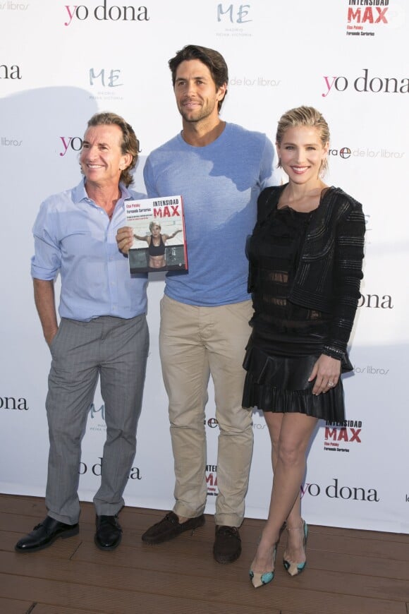 Elsa Pataky, Fernando Verdasco et Fernando Sartorius à Madrid, le 4 juin 2014. 