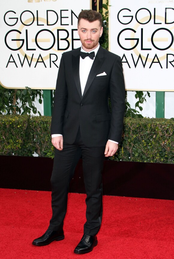 Sam Smith (habillé en Dior Homme) - 73ème cérémonie annuelle des Golden Globe Awards à Beverly Hills, le 10 janvier 2016.