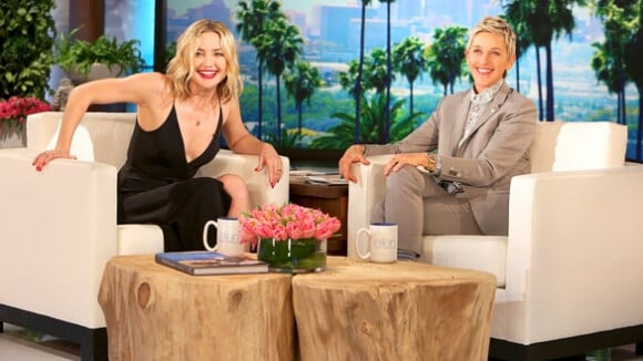 Kate Hudson se confie sur sa vie privée lors de son passage dans l'émission The Ellen DeGeneres Show. Vidéo publiée sur Youtube, le 15 février 2016.