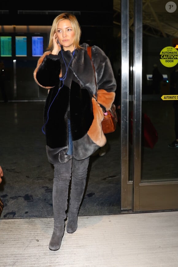 Kate Hudson à l'aéroport JFK à New York le 15 février 2016.15/02/2016 - New York