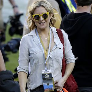 Kate Hudson lors du Super Bowl à Santa Clara, le 7 février 2016
