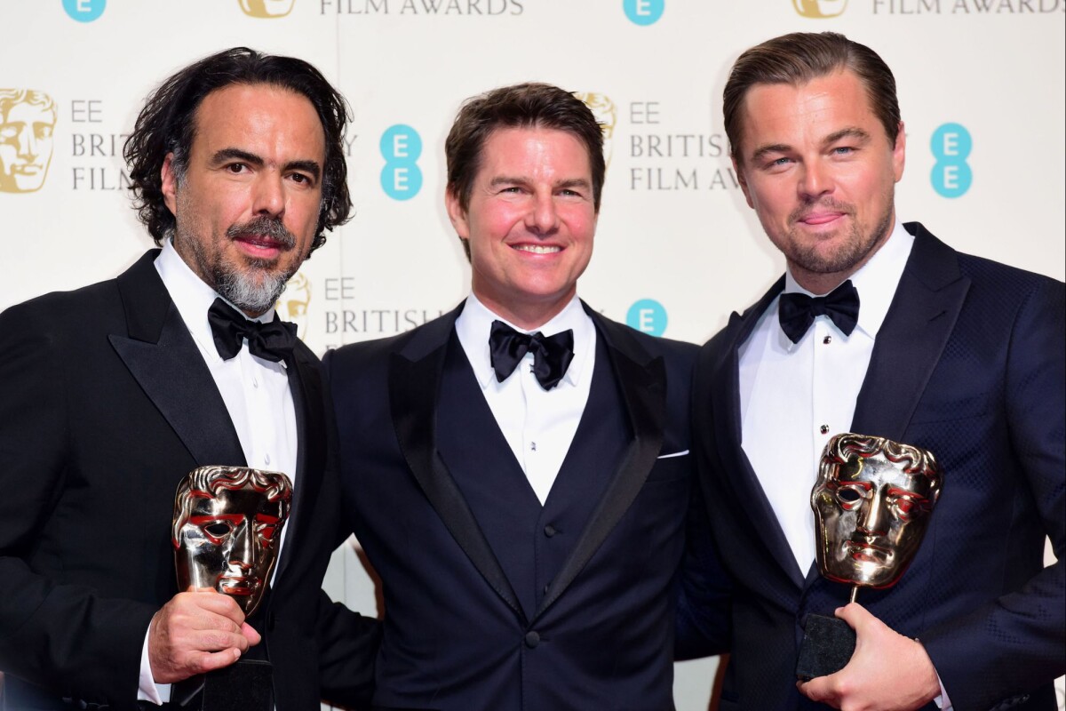 Photo Alejandro Gonzalez Inarritu Tom Cruise Leonardo Dicaprio Press Room Lors De La 69e 