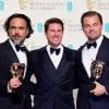 Leonardo DiCaprio, Alejandro Gonzalez Inarritu, Tom Cruise - Press Room lors de la 69ème cérémonie des British Academy Film Awards (BAFTA) à Londres, le 14 février 2016