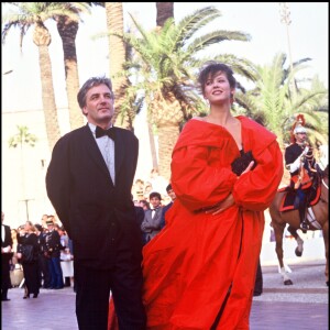 Andrzej Żuławski et Sophie Marceau à Cannes en 1987.