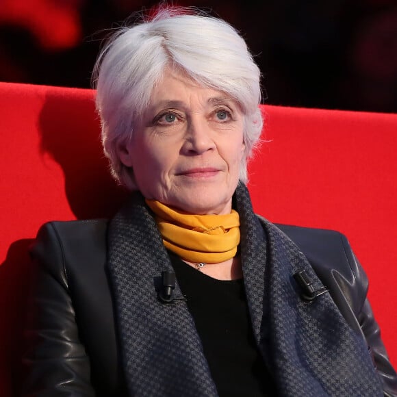 Exclusif - Françoise Hardy, lors de l'enregistrement de l'émission Le Divan, le 29 janvier 2016, pour une diffusion le mardi 16 février 2016 à 23h10 sur France 3.