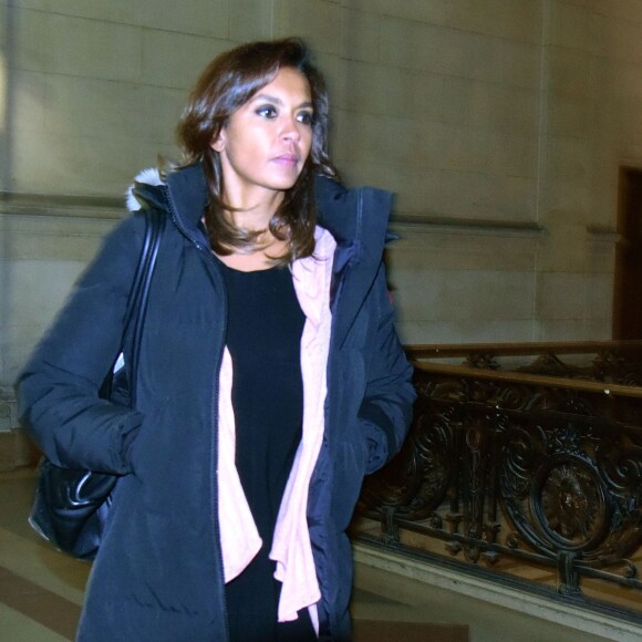 Karine Le Marchand à la 17ème chambre du Tribunal Correctionnel du Palais de Justice de Paris, le 18 décembre 2015.