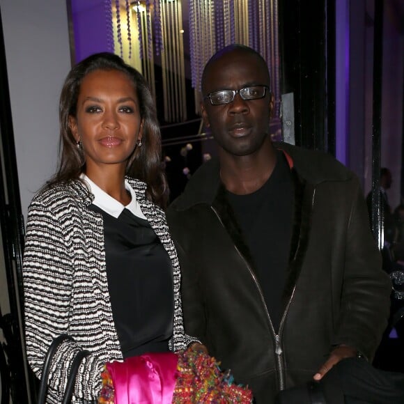 Lilian Thuram et Karine Le Marchand - Soirée Stand up for African Mothers à Paris le 19 Novembre 2012.