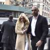 La chanteuse Kesha quitte la court de New York après la décision de juge dans son procès contre Sony, le 19 février 2016. Le juge ne lui permet pas de travailler avec une autre maison de disque que Sony.