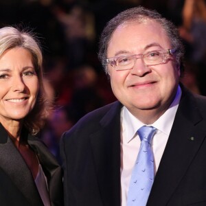 Exclusif - Claire Chazal et Frédéric Lodéon, lors de la 23e cérémonie des Victoires de la Musique classique, à la Halle aux Grains, à Toulouse le 24 février 2016. © Patrick Bernard/Quentin Salinier