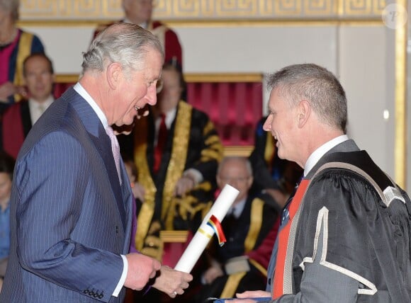 Le prince Charles lors de la remise des Queen's Anniversary Prizes à Buckingham Palace à Londres le 25 février 2016.