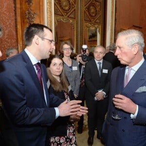 Le prince Charles lors de la remise des Queen's Anniversary Prizes à Buckingham Palace à Londres le 25 février 2016.