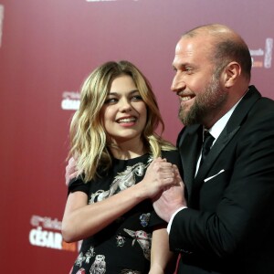 Louane Emera, François Damiens - Photocall lors de la 41ème cérémonie des Cesar au théâtre du Châtelet à Paris, le 26 février 2016. © Borde-Jacovides/BestimagE