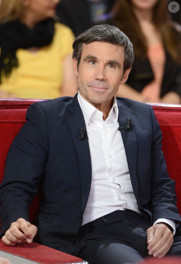 David Pujadas, à l'enregistrement de l'émission Vivement Dimanche à Paris le 2 juin 2015.