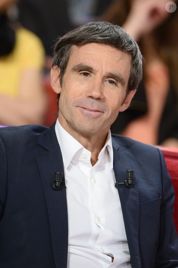 David Pujadas, à l'enregistrement de l'émission Vivement Dimanche à Paris le 2 juin 2015.