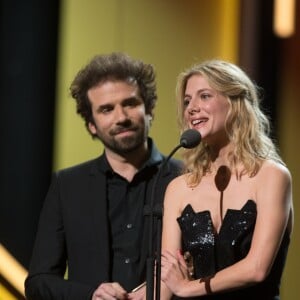 Cyril Dion et Mélanie Laurent (César du meilleur documentaire pour "Demain") - 41e cérémonie des Cesar au théâtre du Châtelet à Paris, le 26 février 2016. © Borde-Jacovides/Bestimage