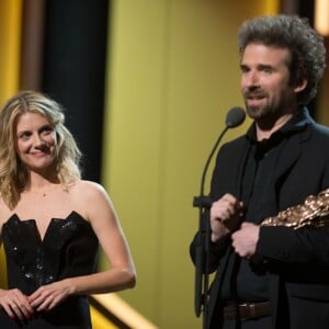 Cyril Dion et Mélanie Laurent (César du meilleur documentaire pour "Demain") - 41e cérémonie des Cesar au théâtre du Châtelet à Paris, le 26 février 2016. © Borde-Jacovides/Bestimage