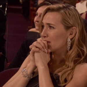 Kate Winslet émue pour l'Oscar de Leo.