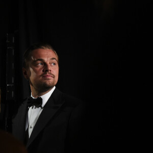 Leonardo DiCaprio en backstage des Oscars 2016
