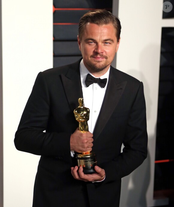 Leonardo DiCaprio à la Vanity Fair Oscar Party à Beverly Hills le 28 février 2016.
