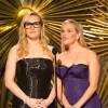 Kate Winslet et Reese Witherspoon - Intérieur - 88e cérémonie des Oscars à Hollywood, le 28 février 2016.