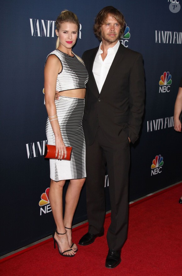 Sarah Wright Olsen, Eric Christian Olsen à la Soirée "NBC & Vanity Fair TV Season" à Los Angeles le 16 septembre 2014.
