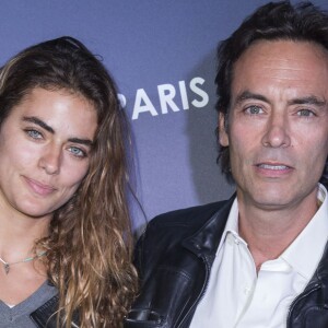 Exclusif - Anthony Delon et sa fille Alyson Le Borges - Inauguration de la boutique Harmont & Blaine à Paris, ce mardi 13 octobre.