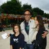 Anthony Delon avec ses filles Liv et Loup - Inauguration de la fete foraine des Tuileries a Paris Le 28 Juin 2013
