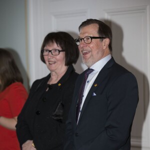Olle et Ewa Westling, les parents du prince Daniel de Suède, au palais de Gävle le 2 février 2015