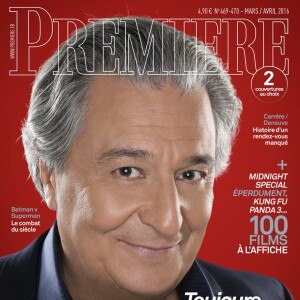 Christian Clavier en couverture du numéro mars/avril 2016 du magazine Première.