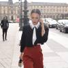 Jessica Alba arrive au défilé de mode "Christian Dior", collection prêt-à-porter automne-hiver 2016-2017 au musée du Louvre à Paris, le 4 mars 2016. © CVS/Veeren/Bestimage