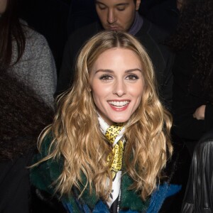 Olivia Palermo assiste au défilé Elie Saab à l'Espace Éphémère, au Jardin des Tuileries. Paris, le 5 mars 2016.