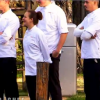 Les huit candidats dans Top Chef 2016 (épisode du lundi 6 mars 2016 sur M6).