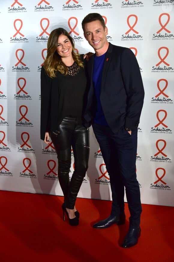 Amélie Bitoun et Stéphane Jobert à la Soirée de lancement du Sidaction 2016 au Musée du Quai Branly à Paris le 7 mars 2016. © Giancarlo Gorassini/Bestimage