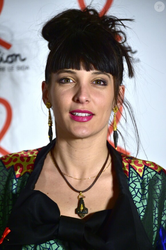Erika Moulet à la Soirée de lancement du Sidaction 2016 au Musée du Quai Branly à Paris le 7 mars 2016. © Giancarlo Gorassini/Bestimage