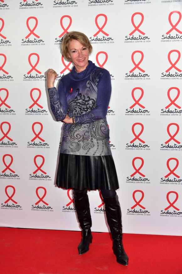 Brigitte Lahaie à la Soirée de lancement du Sidaction 2016 au Musée du Quai Branly à Paris le 7 mars 2016. © Giancarlo Gorassini/Bestimage