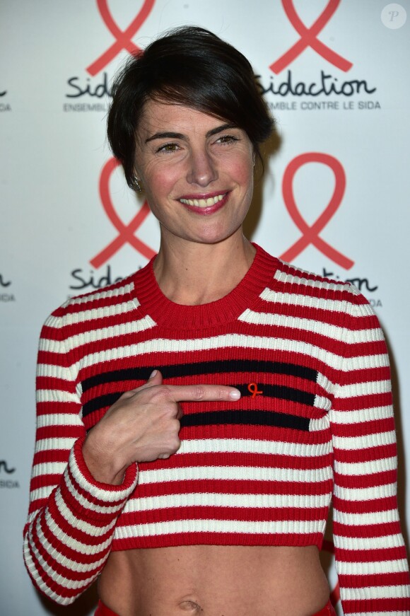 Alessandra Sublet à la Soirée de lancement du Sidaction 2016 au Musée du Quai Branly à Paris le 7 mars 2016. © Giancarlo Gorassini/Bestimage
