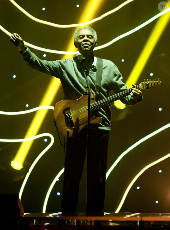 Grand Prix des musiques du monde : Gilberto Gil - Cérémonie des Grands Prix Sacem 2013 à l'Olympia, Paris le 25 novembre 2013.