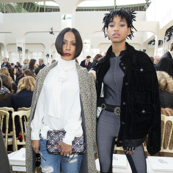 Jada Pinkett-Smith et sa fille Willow Smith - People au défilé de mode "Chanel", collection prêt-à-porter automne-hiver 2016-2017 au Grand Palais à Paris, le 8 mars 2016. © Olivier Borde/Bestimage