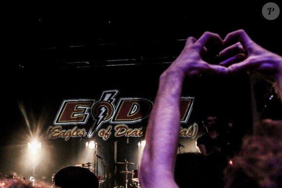 Concert des Eagles Of Death Metal à l'Olympia à Paris le 16 février 2016. Trois mois après la tragédie du Bataclan le 13 novembre, le groupe américain est remonté sur scène.