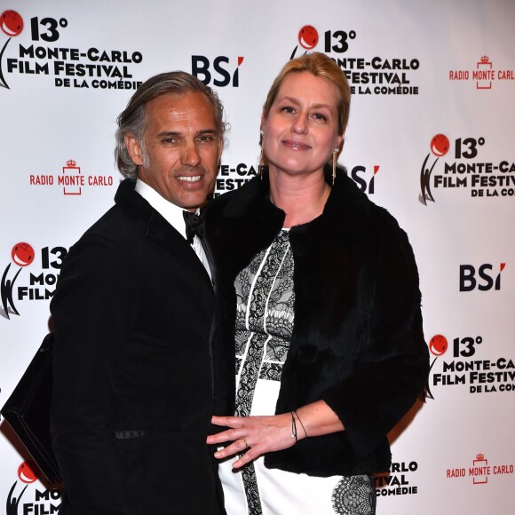 Paul Belmondo et sa femme Luana participent à la soirée de clôture du 13eme Monte Carlo Film Festival de la Comédie au Grimaldi Forum à Monaco le 6 mars 2016. © Bruno Bebert/Bestimage
