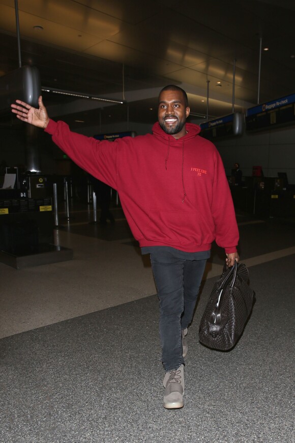 Kanye West de retour à Los Angeles ! Le 9 mars 2016.