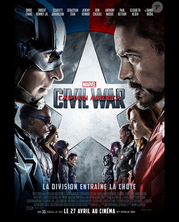 Affiche de Captain America - Civil War.