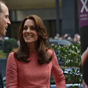 Le prince William, duc de Cambridge, et Kate Middleton, duchesse de Cambridge, rencontraient des membres de l'association XLP à Londres le 11 mars 2016.