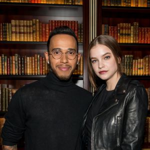 Lewis Hamilton et Barbara Palvin, à La Réserve à Paris, le 07/03/2016