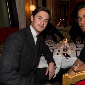 Charlie Siem et Lewis Hamilton à La Réserve à Paris, le 07/03/2016