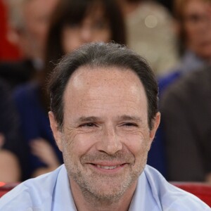 Marc Levy lors de l'Enregistrement de l'émission "Vivement Dimanche" à Paris le 19 mars 2014. L'émission sera diffusée le 23 mars.
