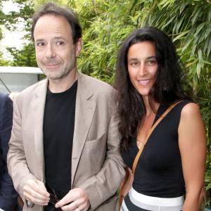 Marc Levy et sa femme Pauline Leveque à Rolland Garros, le 5 juin 2011