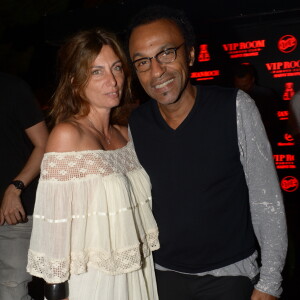 Archives - Exclusif - Manu Katché et sa femme Laurence au VIP Room à Saint-Tropez, le 5 août 2015.