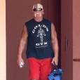 Exclusif - Hulk Hogan sort de son cours de gym à Los Angeles Le 25 Juillet 2015